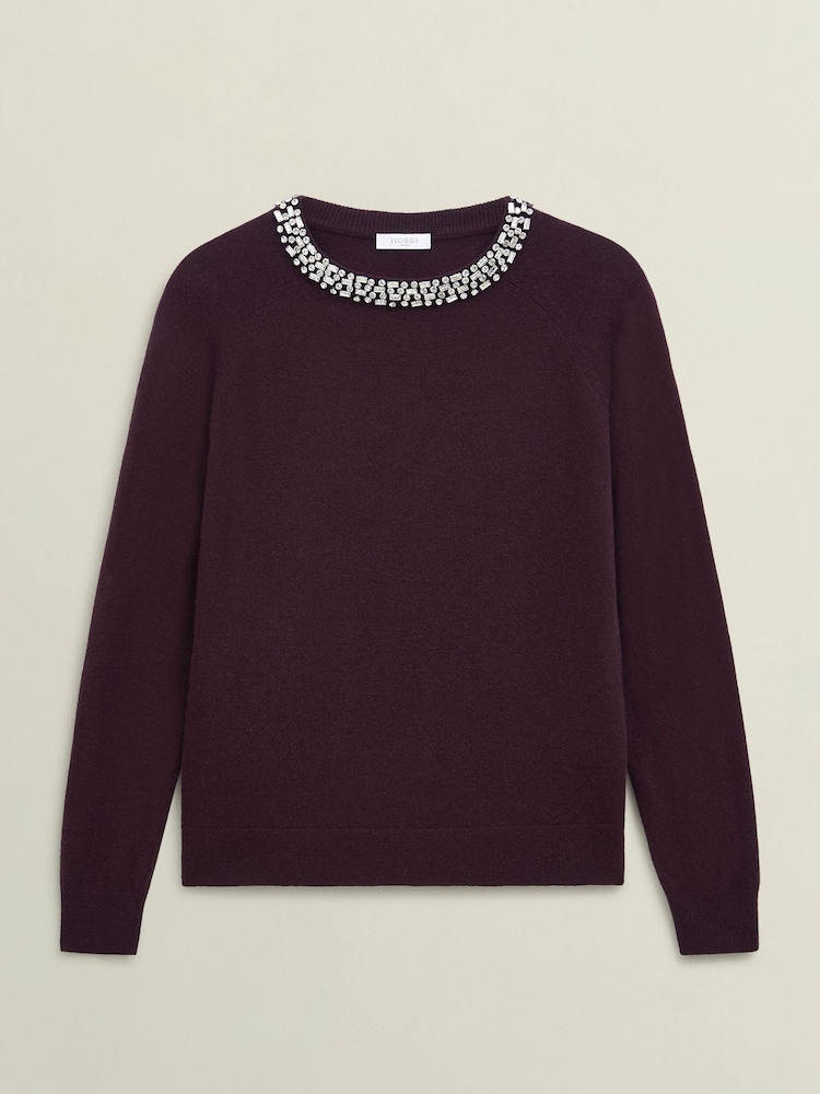 Hobbs Purple Sherry Jumper - Image 4 of 4 Hobbs Purple Sherry Jumper - Image 4 of 4