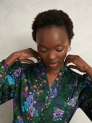 Hobbs Green Fatima Dress - Image 3 of 4