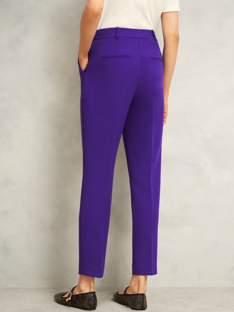 Hobbs Purple Petite Sami Trousers - Image 2 of 4 Hobbs Purple Petite Sami Trousers - Image 2 of 4