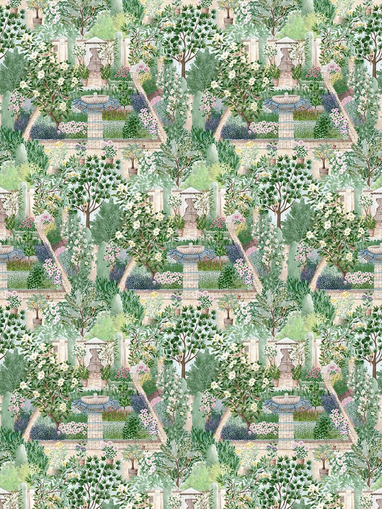Sanderson Sanctuary Highgrove Wallpaper 10M Carpet Garden - Image 1 of 1