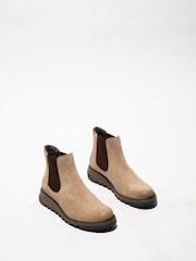 Fly London Cream Salv 195fly Wedge Boots - Image 1 of 3