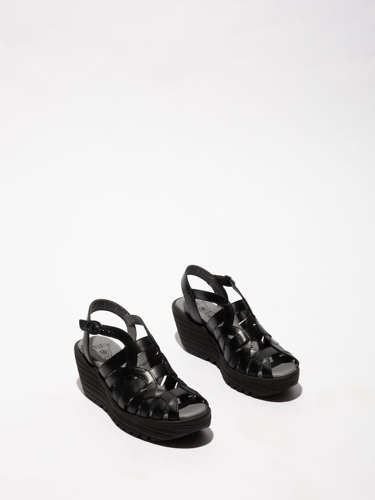 Fly London Black Lemy 397Fly Sandals - Image 4 of 4
