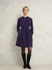 Hobbs Purple Lori Dress - Image 1 of 5