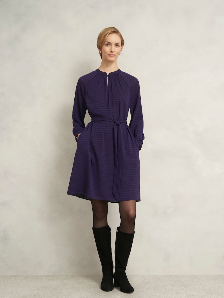 Hobbs Purple Lori Dress - Image 1 of 5