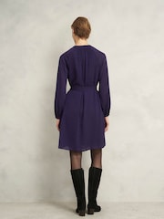 Hobbs Purple Lori Dress - Image 2 of 5