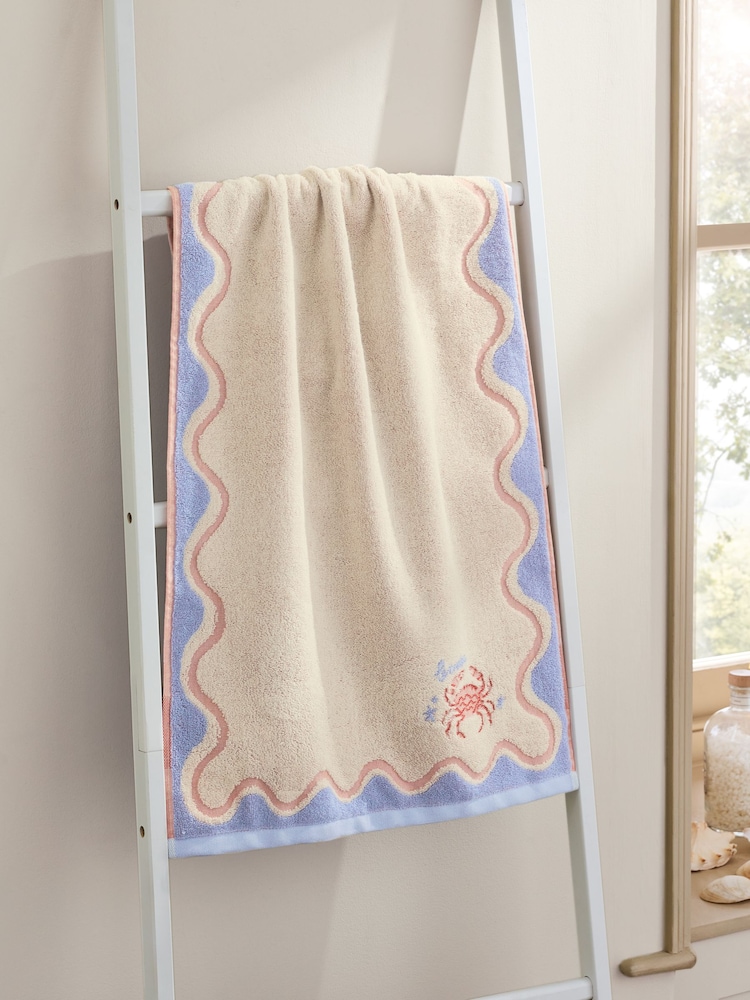 Embroidered Crab Towel - 3의 이미지 1
