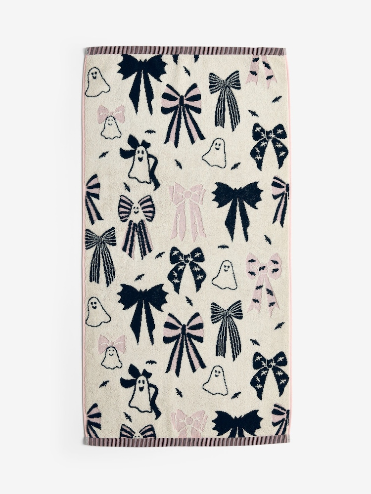 Multi Bow Halloween Towel - Image 1 of 4