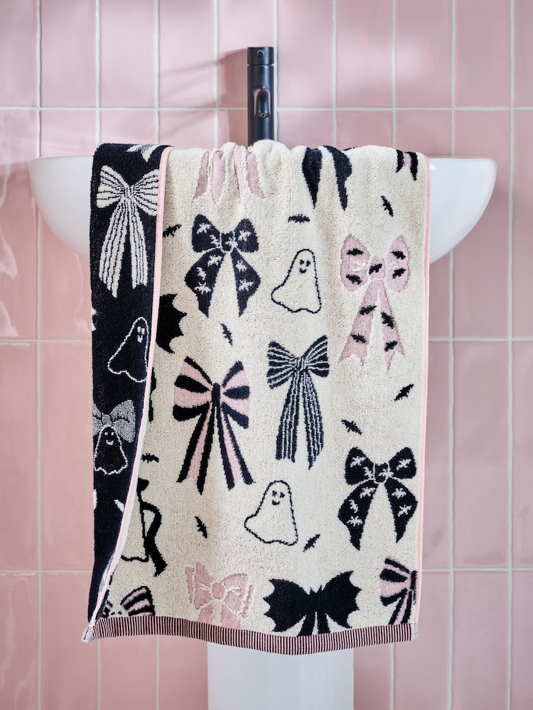 Multi Bow Halloween Towel - Image 2 of 4