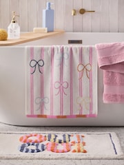 Multi Multi Stripe Bow Towel - Image 2 of 3