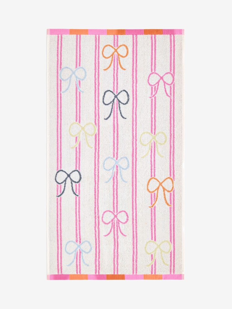 Multi Multi Stripe Bow Towel - Image 3 of 3
