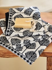 Monochrome Geo Fan Towel - Image 2 of 3