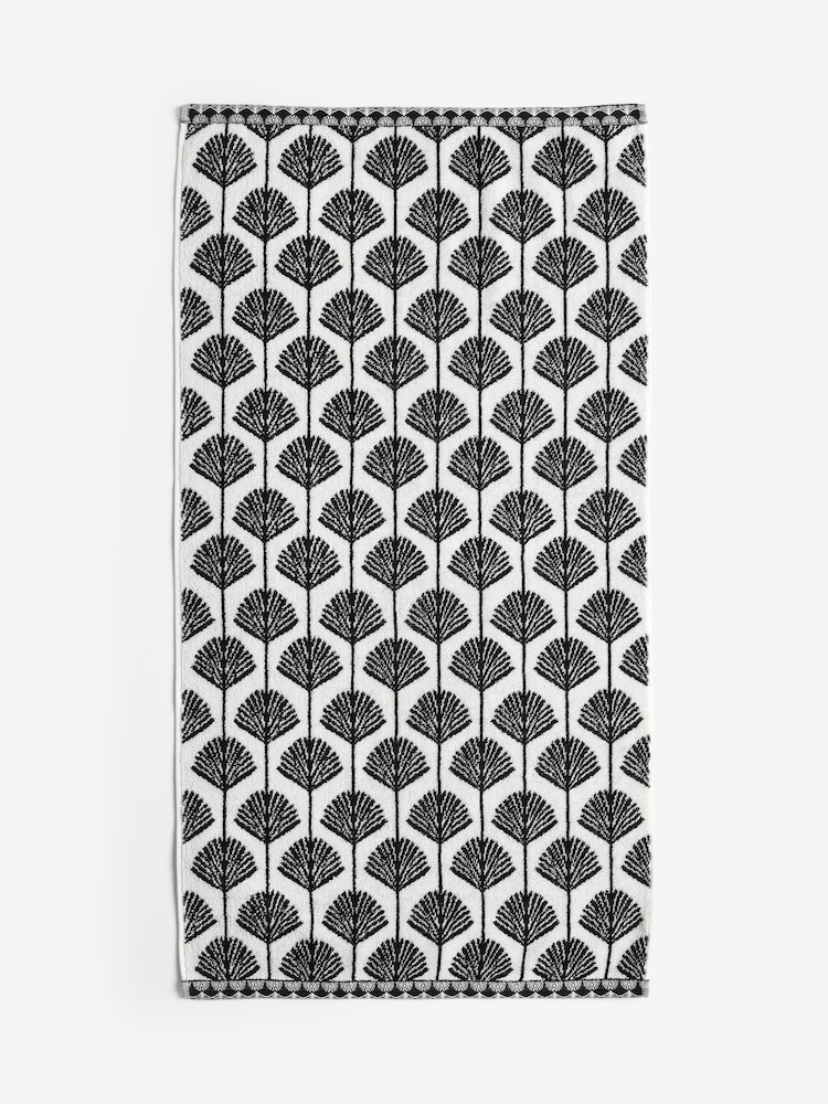 Monochrome Geo Fan Towel - Image 3 of 3 Monochrome Geo Fan Towel - Image 3 of 3