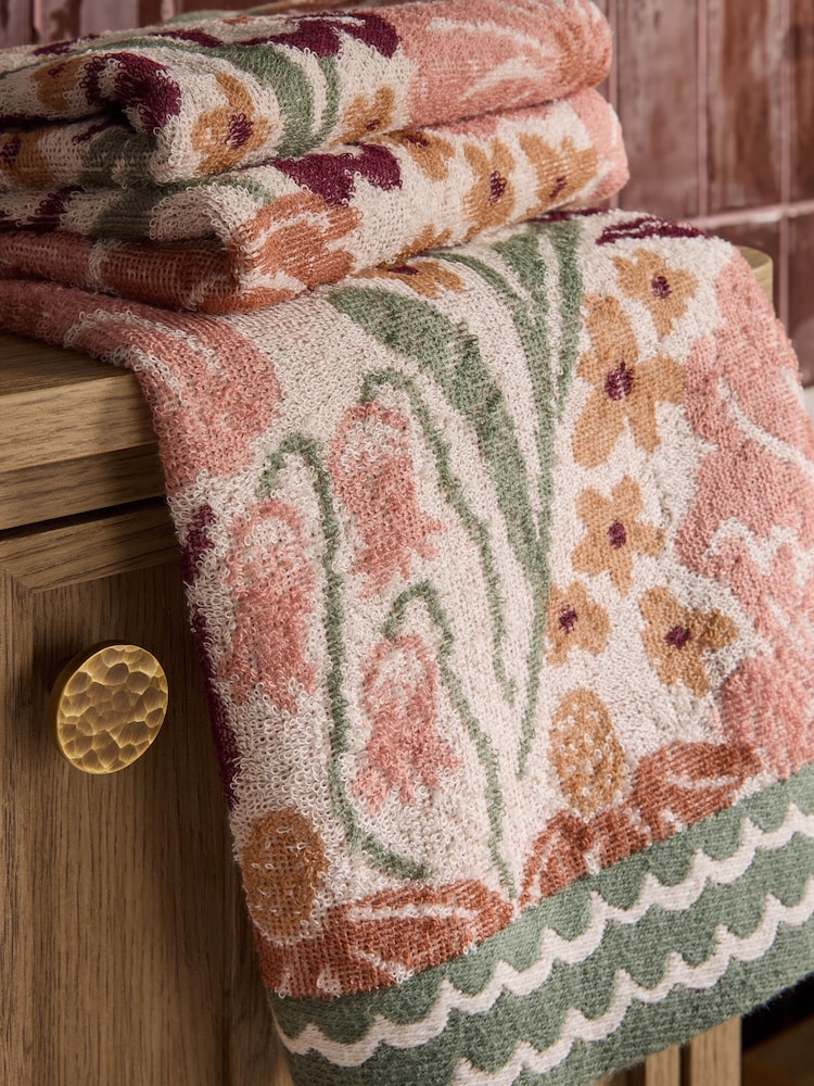 Multi Autumn Floral Towel - Image 2 of 2