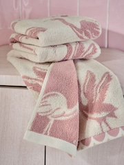 Pink Flamingo with Sparkle Detail Towel - Image 5 of 6