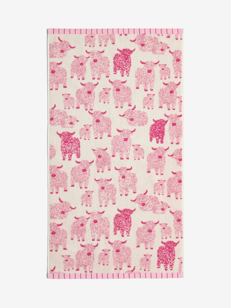 Pink Hamish Towel - Image 3 of 3