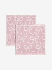 Pink Bow Face Cloth Towel - Image 3 of 3