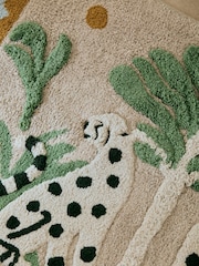 Multi Safari Tufted Cotton Bathmat - Image 2 of 3
