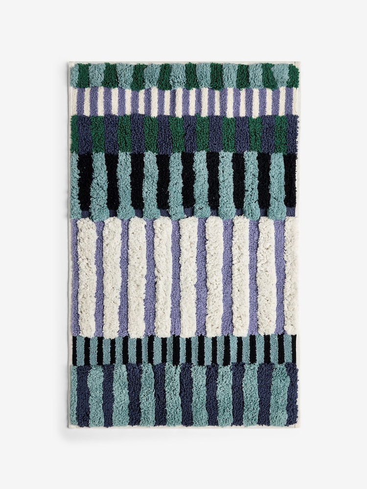Blue Blue Stripe Bath Mat - Image 2 of 2