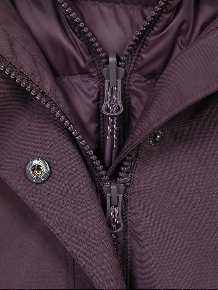 Mountain Warehouse Purple Alaskan Womens 3-in-1 Waterproof Jacket - Image 7 of 7
