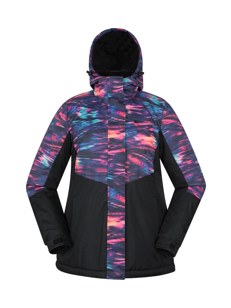 Mountain Warehouse Purple Dawn II Womens Printed Ski Jacket - Image 1 of 6 Mountain Warehouse Purple Dawn II Womens Printed Ski Jacket - Image 1 of 6