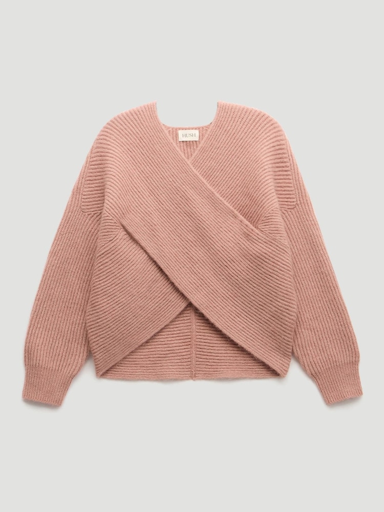 وردي - Hush Betty Fluffy Cross Front Jumper - صورة 6 من 6 وردي - Hush Betty Fluffy Cross Front Jumper - صورة 6 من 6