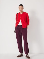 Hush Red Crew Neck Boxy Cardigan - Image 2 of 5