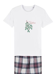 Personalised Mistletoe Tartan Pyjamas by Koko Blossom - Image 2 of 2