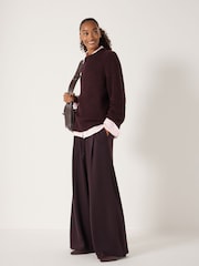 Hush Red Lorna Relaxed Wool Blend Jumper - Image 2 of 5