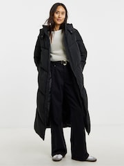 črna - JD Williams Longline Padded Coat - Slika 1 iz 4