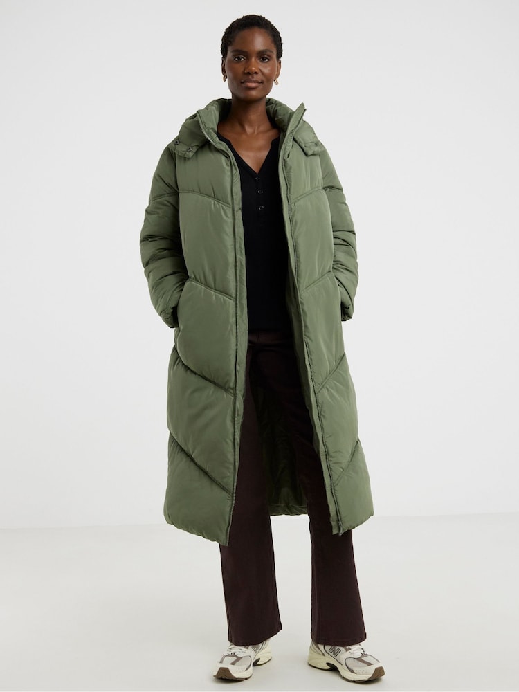 zelena - JD Williams Longline Padded Coat - Slika 1 iz 4