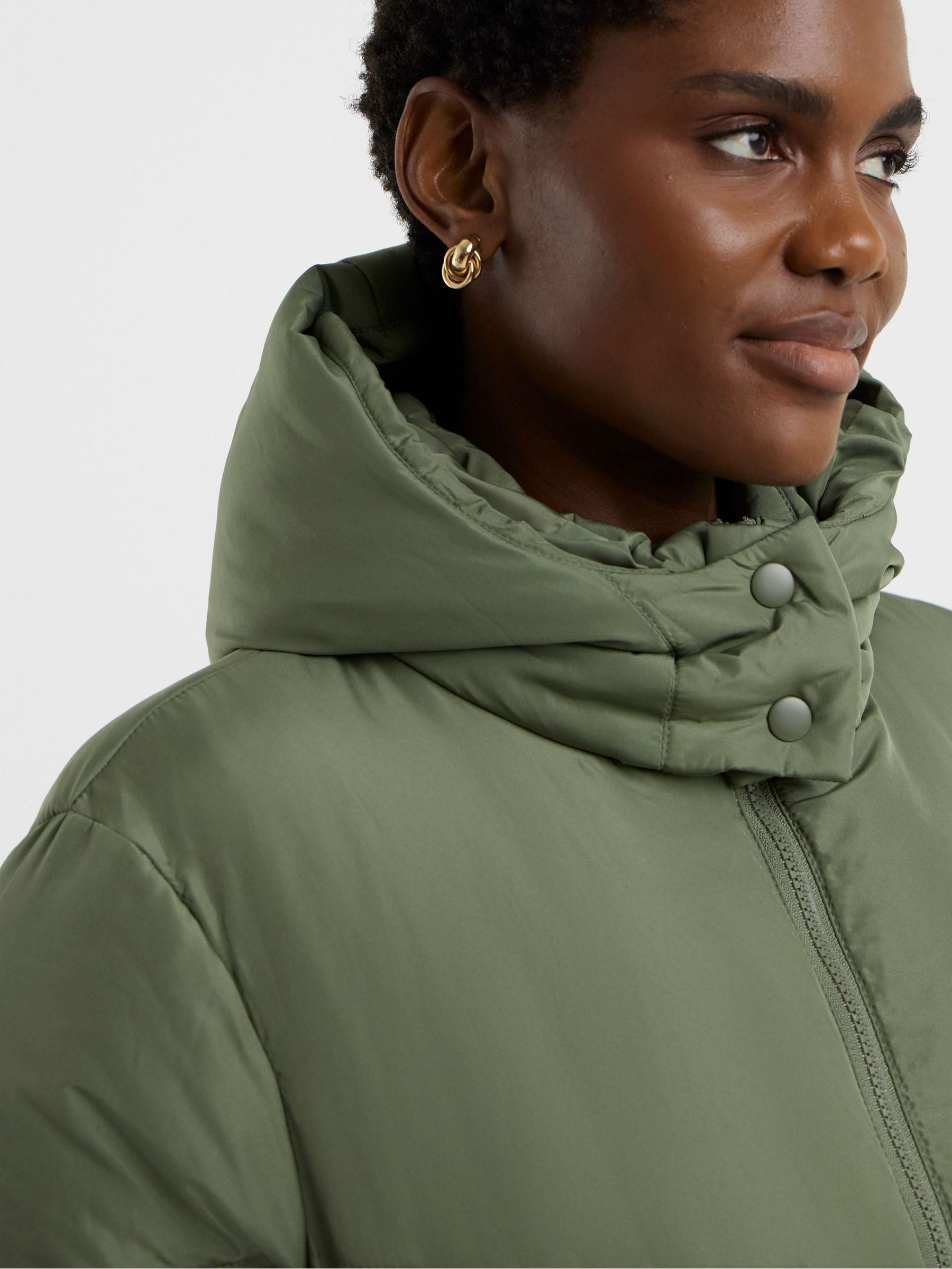 Buy JD Williams Green Longline Padded Coat from Next USA