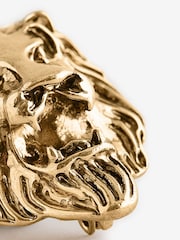 Gold Tone Lion Brooch - Image 3 of 3