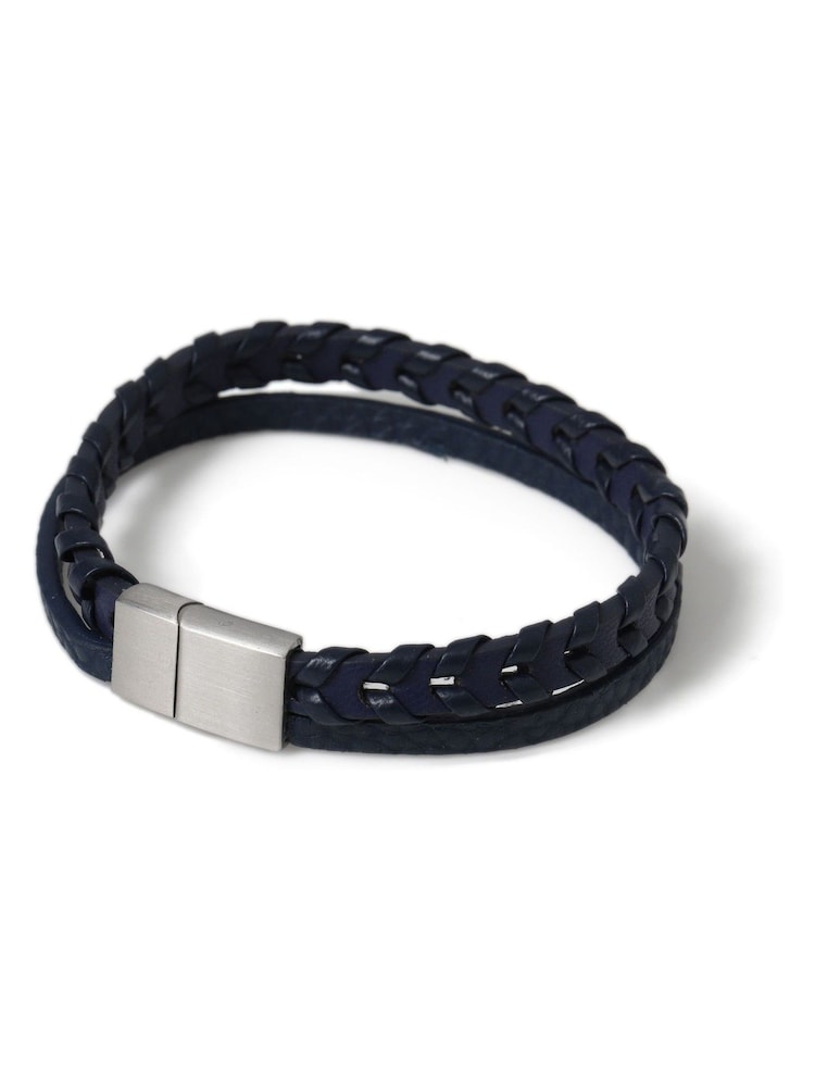 Blau - Leather Bracelet - Bild 1 von 3