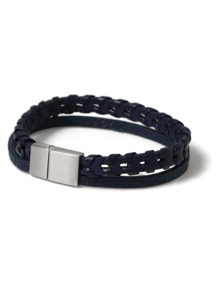 Blau - Leather Bracelet - Bild 2 von 3