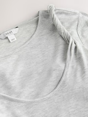 Grey Knit Long Sleeve Cami Layer Top - Image 6 of 7