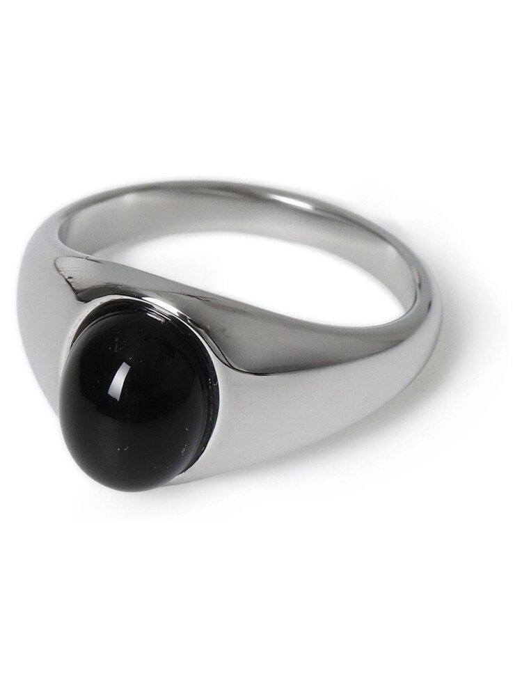 Silver Tone Stainless Steel Enamel Ring - Image 1 of 2