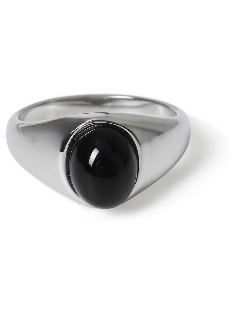 Silver Tone Stainless Steel Enamel Ring - Image 2 of 2