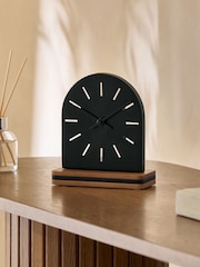 Black Bronx Mantel Clock - Image 1 of 3