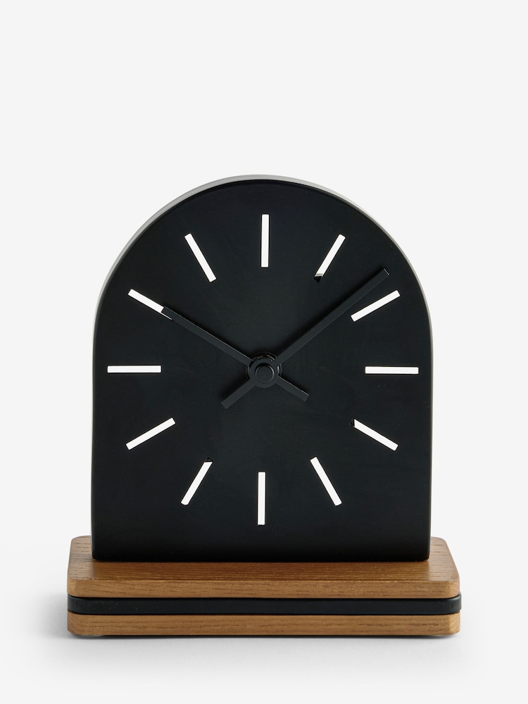 Black Bronx Mantel Clock - Image 2 of 3