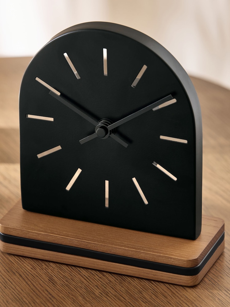 Black Bronx Mantel Clock - Image 3 of 3