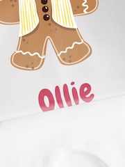 Personalised Gingerbread Baby Rompersuit by Stitch Style - Image 4 of 5