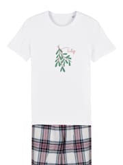 Personalise Mistletoe Tartan Pyjamas by Koko Blossom - Image 2 of 2