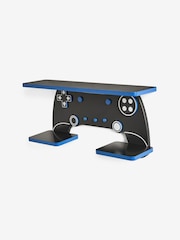 Black Game Controller 2 Tier Shelf - Image 1 of 2