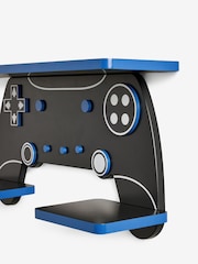 Black Game Controller 2 Tier Shelf - Image 2 of 2