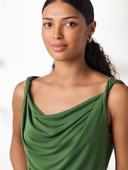 Green N. Premium Polymodal Sleeveless Drape Top - Image 5 of 8
