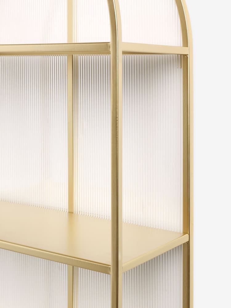 Gold Metal Arch Display Shelf - Image 4 of 4 Gold Metal Arch Display Shelf - Image 4 of 4