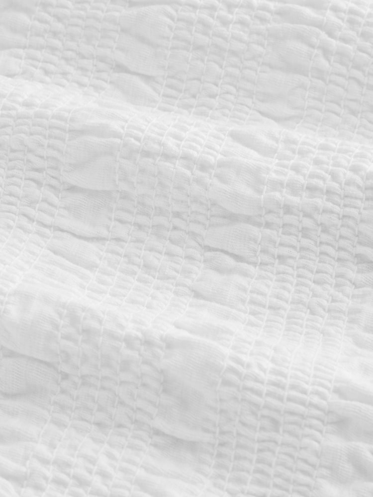 White Shirred Modal Scoop Neck Vest - Image 7 of 7 White Shirred Modal Scoop Neck Vest - Image 7 of 7