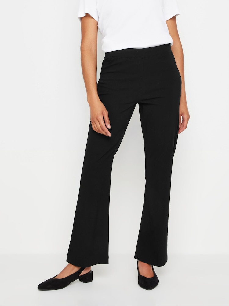 M&Co Black Bootcut Bengaline Trousers - Image 1 of 5