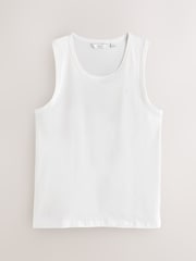 White / Green / Navy / Blue Trident Vest 4 Pack - Image 4 of 8