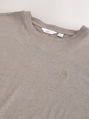 Neutral Marl Relaxed Fit Lightweight Garment Dyed T-Shirt - Image 7 of 8